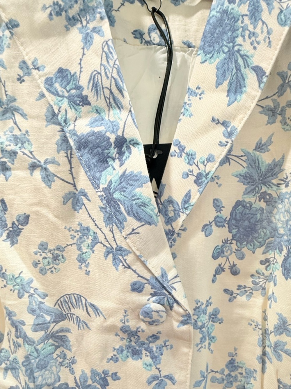 Tuckernuck NWT Forget Me Not Blue Floral Bellamy Midi Dress Line Cotton Size M - Picture 12 of 12